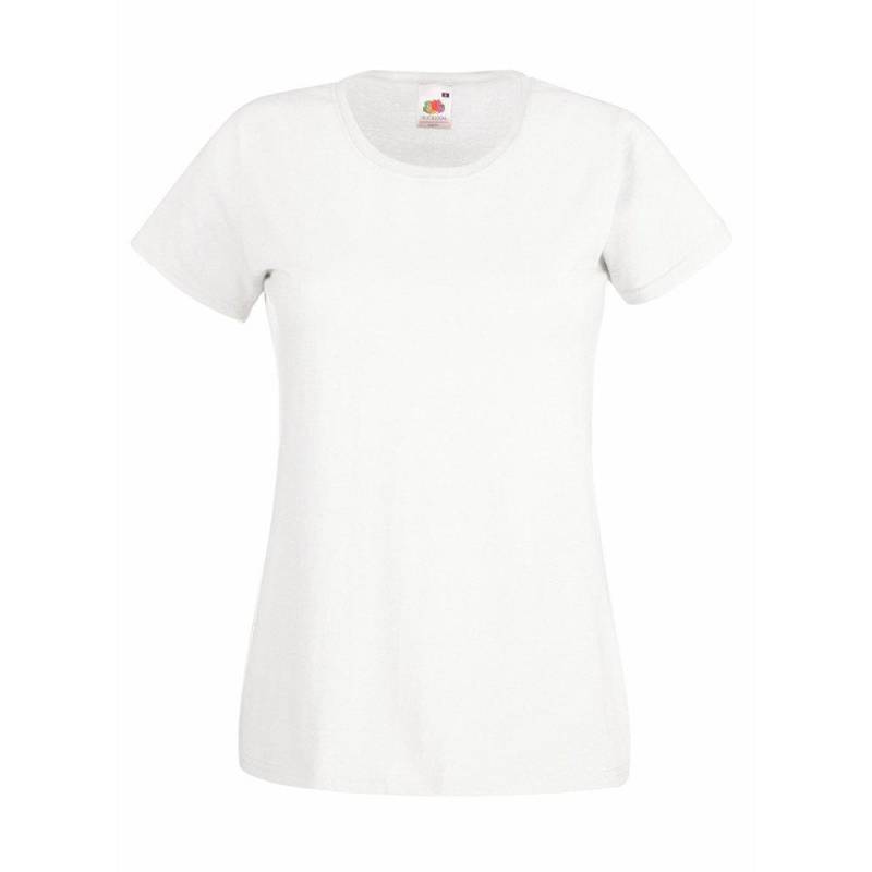 Value Tshirt Damen Weiss S von Universal Textiles