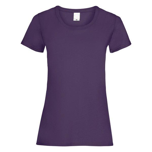 Universal Textiles - Value Fitted Kurzarm Freizeit TShirt, für Damen, Traube, Größe M von Universal Textiles