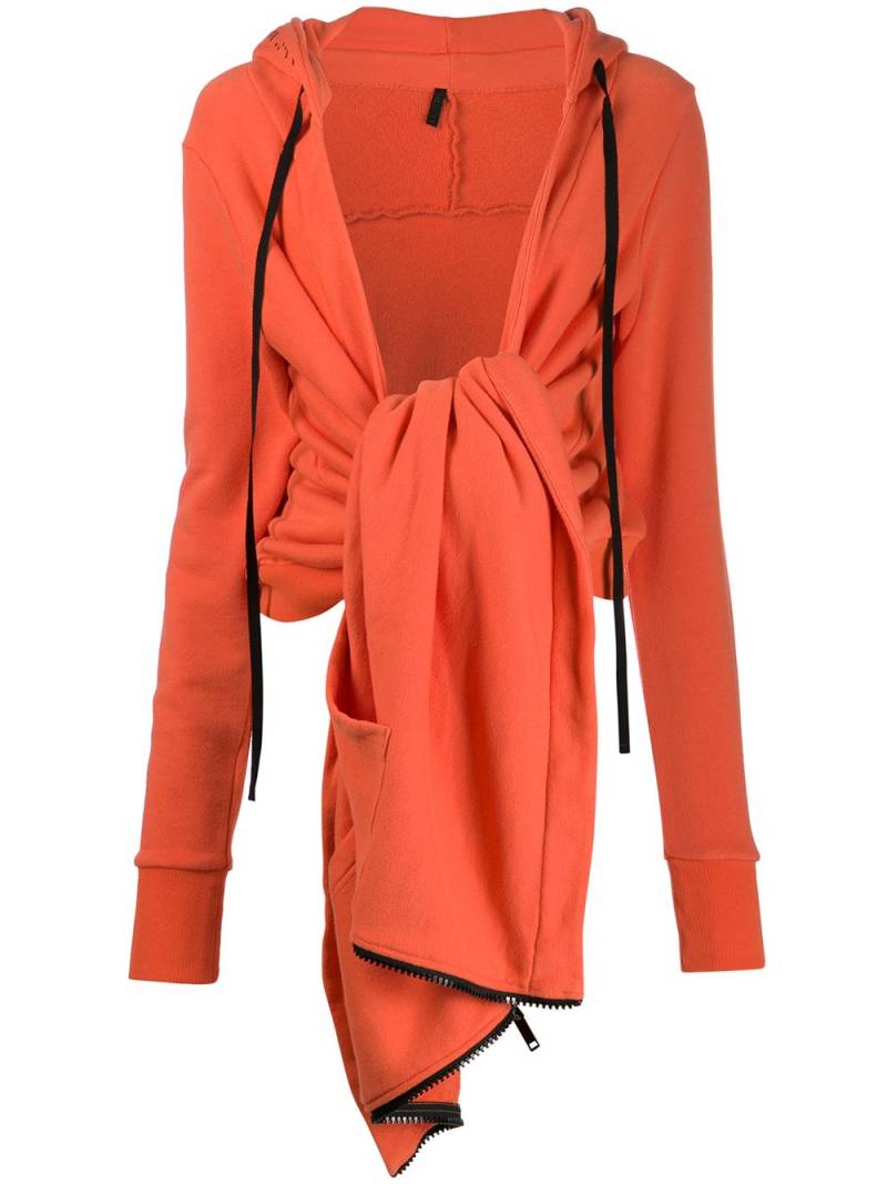 UNRAVEL PROJECT tie front jacket - Orange von UNRAVEL PROJECT