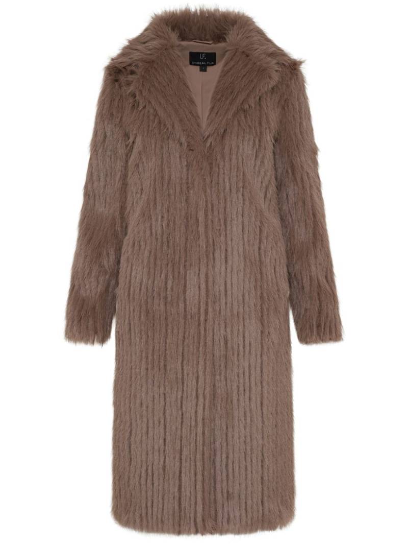 Unreal Fur Retro coat - Brown von Unreal Fur