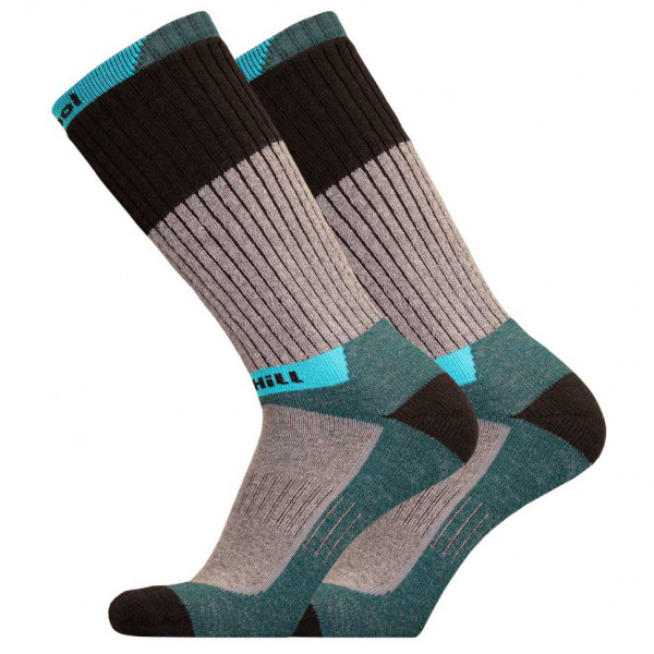 UphillSport - Hetta Trekking 4-Layer Drytech M4 w/ Upcycled Wool - Wandersocken Gr 35-38 braun von UphillSport