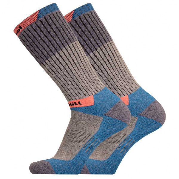 UphillSport - Hetta Trekking 4-Layer Drytech M4 w/ Upcycled Wool - Wandersocken Gr 35-38 grau von UphillSport