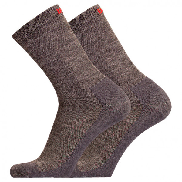 UphillSport - Teijo Hiking & Walking 3-Layer Liner L3 w/ Merino - Wandersocken Gr 39-42 braun von UphillSport