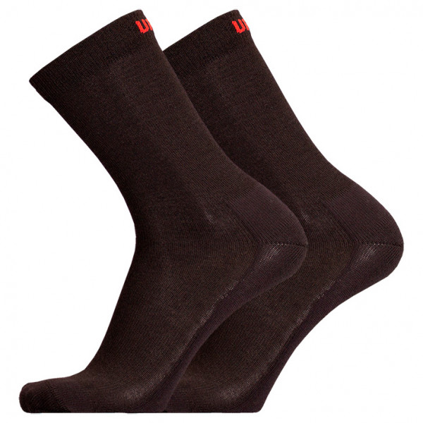 UphillSport - Teijo Hiking & Walking 3-Layer Liner L3 w/ Merino - Wandersocken Gr 39-42 schwarz/braun von UphillSport