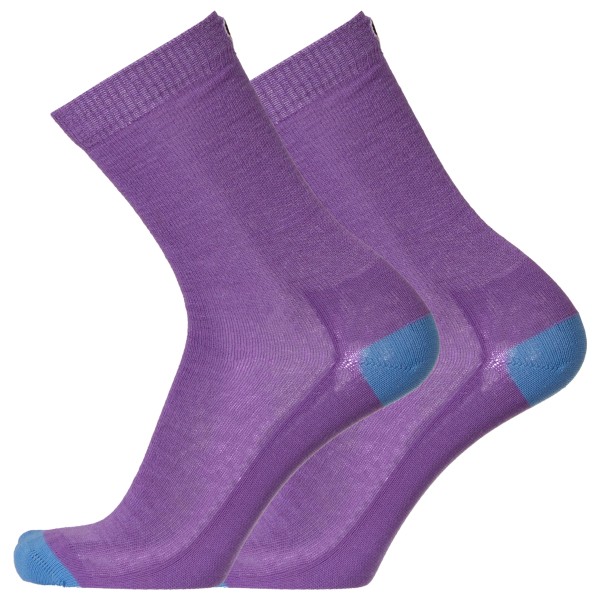 UphillSport - Teijo Hiking & Walking 3-Layer Liner L3 w/ Merino - Wandersocken Gr 43-46 lila von UphillSport