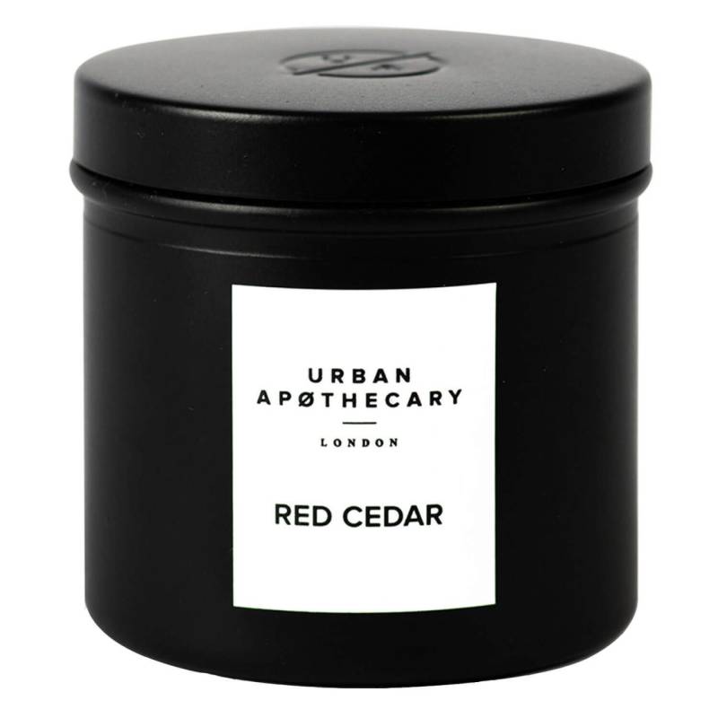 Urban Apothecary - Luxury Iron Travel Candle Red Cedar von Urban Apothecary London