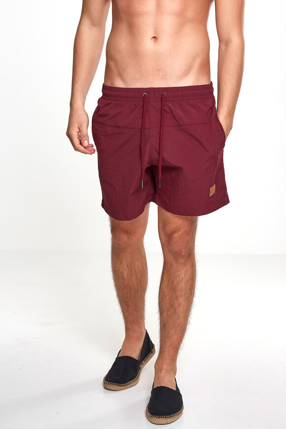 Urban Classics Badeshorts | Bordeaux | Herren  | L von Urban Classics