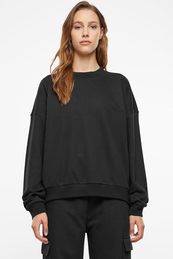 Urban Classics Light Terry Oversize Sweatshirt | Black | Damen  | L von Urban Classics