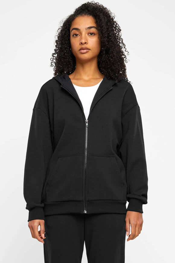 Urban Classics Oversize Kapuzensweatjacke | Black | Damen  | L von Urban Classics