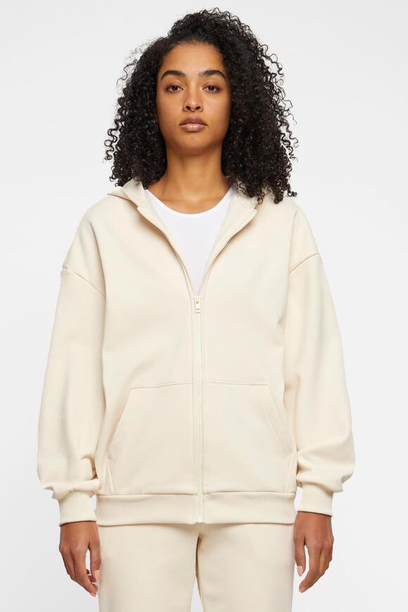 Urban Classics Oversize Kapuzensweatjacke | Whitesand | Damen  | L von Urban Classics