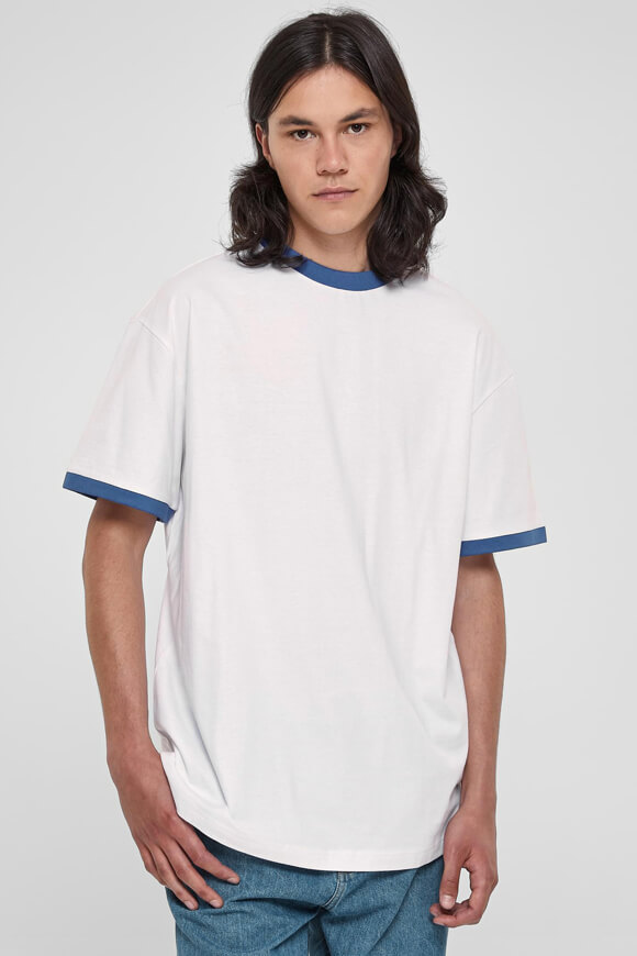 Urban Classics Oversize T-Shirt | Weiss + Royal | Herren  | L von Urban Classics