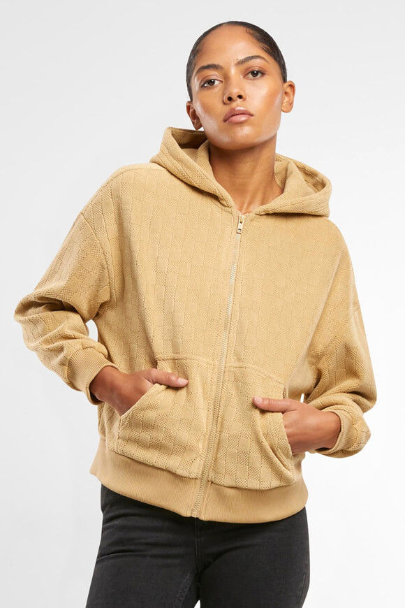 Urban Classics Samt Jacke | Unionbeige | Damen  | M von Urban Classics