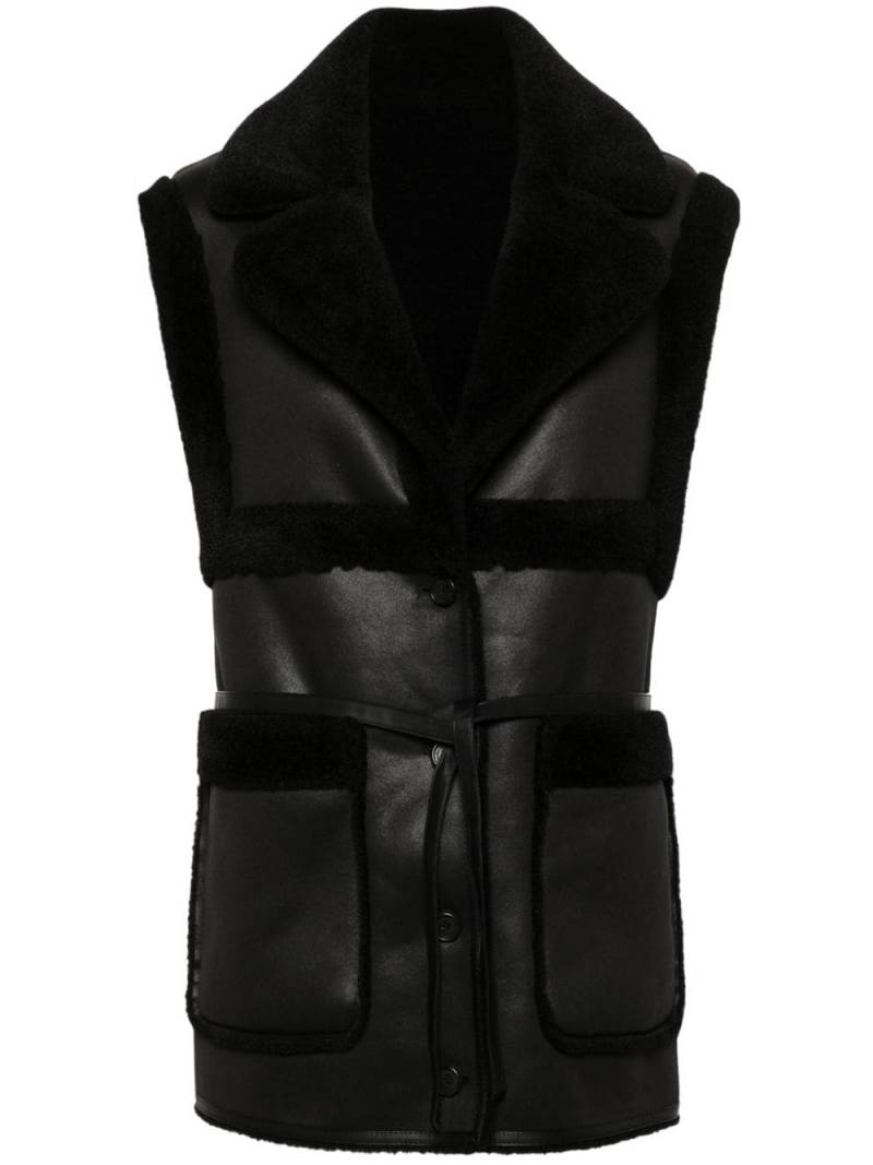 Urbancode belted gilet coat - Black von Urbancode