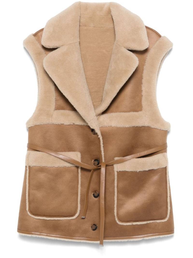 Urbancode belted waistcoat - Neutrals von Urbancode