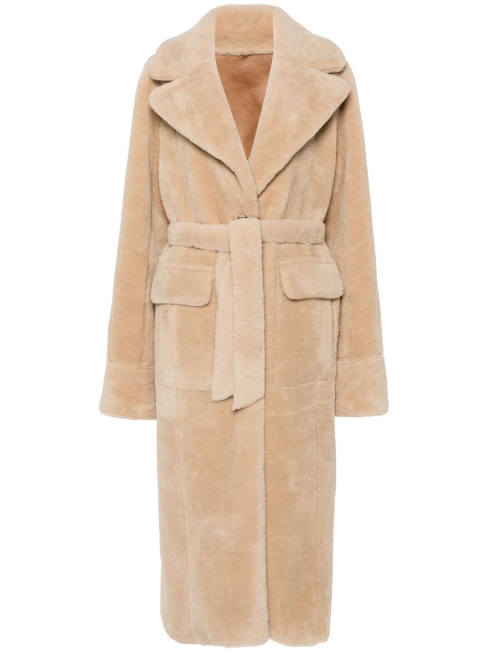 Urbancode faux-fur coat - Neutrals von Urbancode