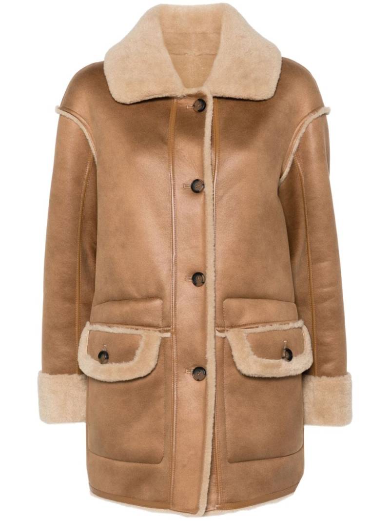 Urbancode faux-fur coat - Neutrals von Urbancode