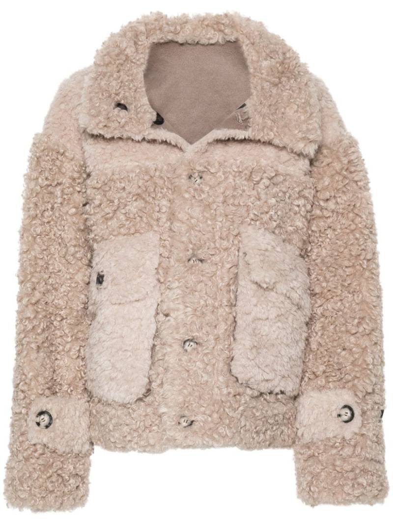 Urbancode faux-fur jacket - Neutrals von Urbancode