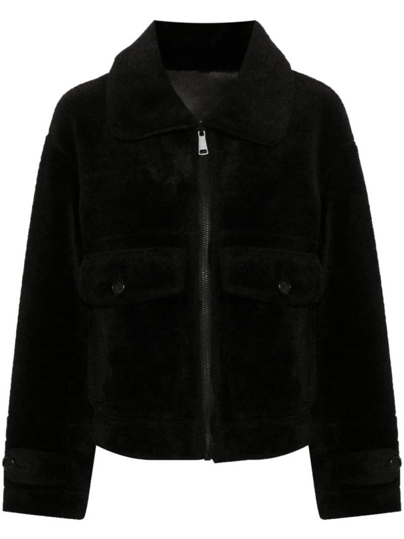 Urbancode faux-shearling jacket - Black von Urbancode