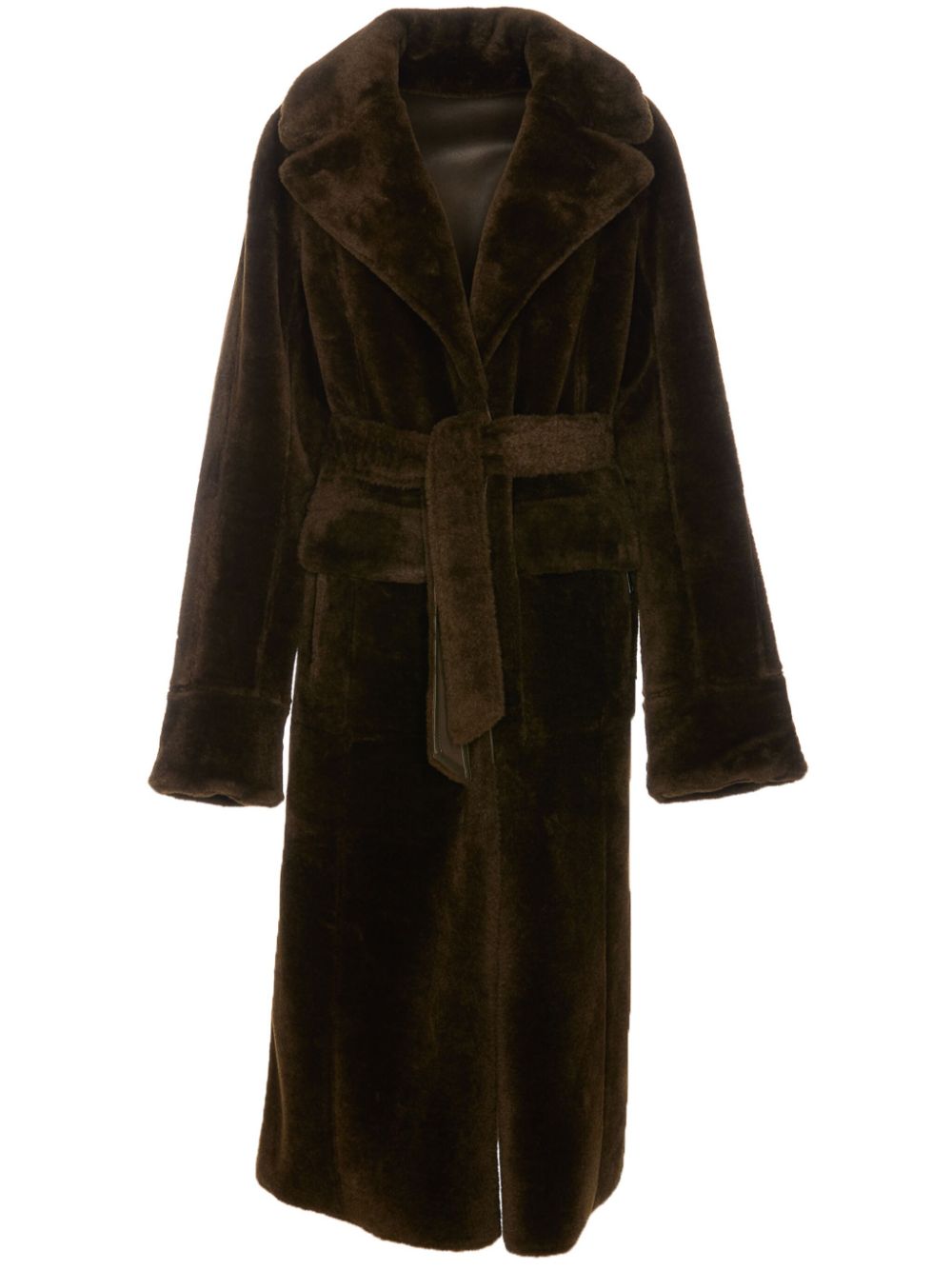 Urbancode reversible faux-fur coat - Green von Urbancode