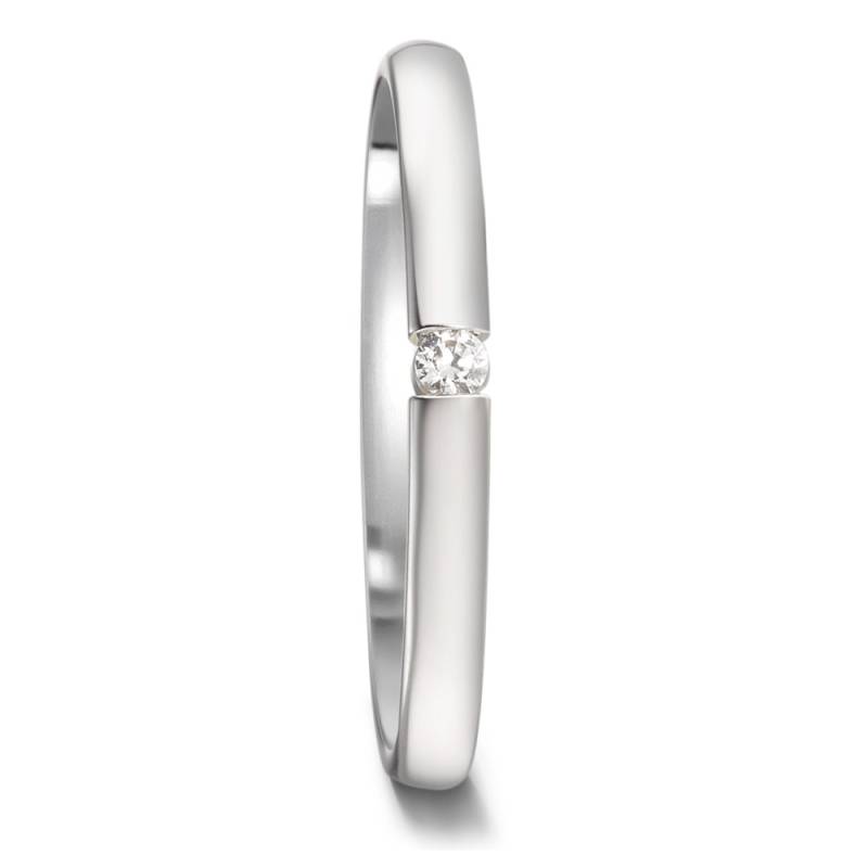 URECH Damen Partnerring 950 Platin Diamant 0.04 ct, tw-vsi von URECH