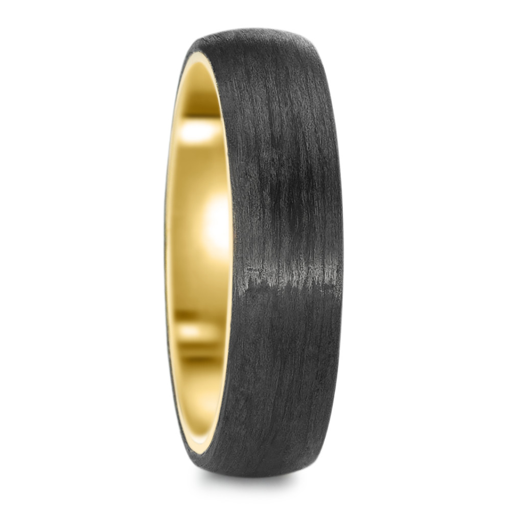 URECH Herren Fingerring Edelstahl, Carbon gelb IP beschichtet von URECH