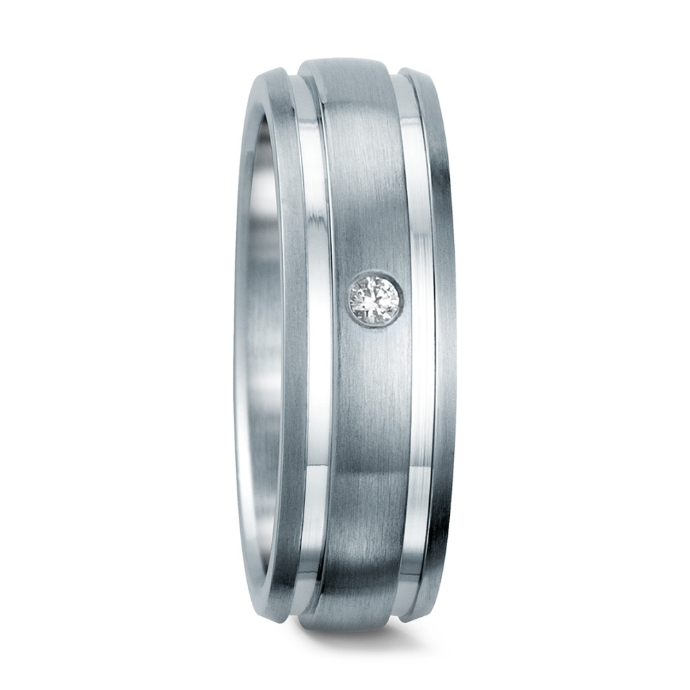 URECH Damen Fingerring Edelstahl Zirkonia von URECH