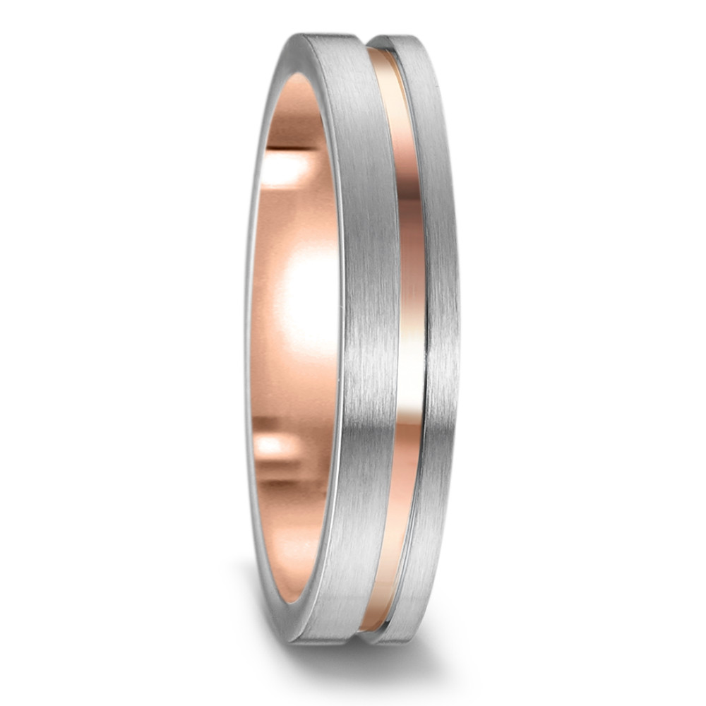 URECH Fingerring Edelstahl rosé IP beschichtet von URECH