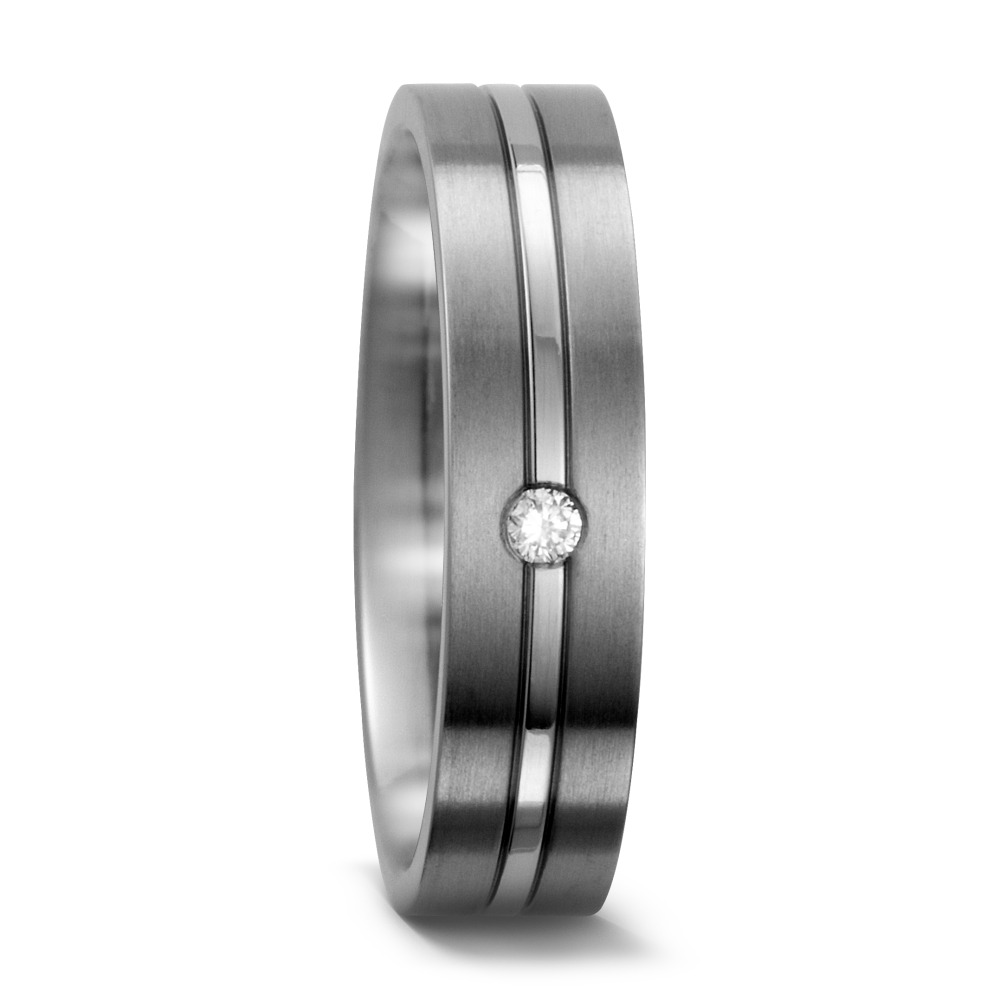 URECH Damen Partnerring Titan Diamant 0.03 ct, w-si von URECH