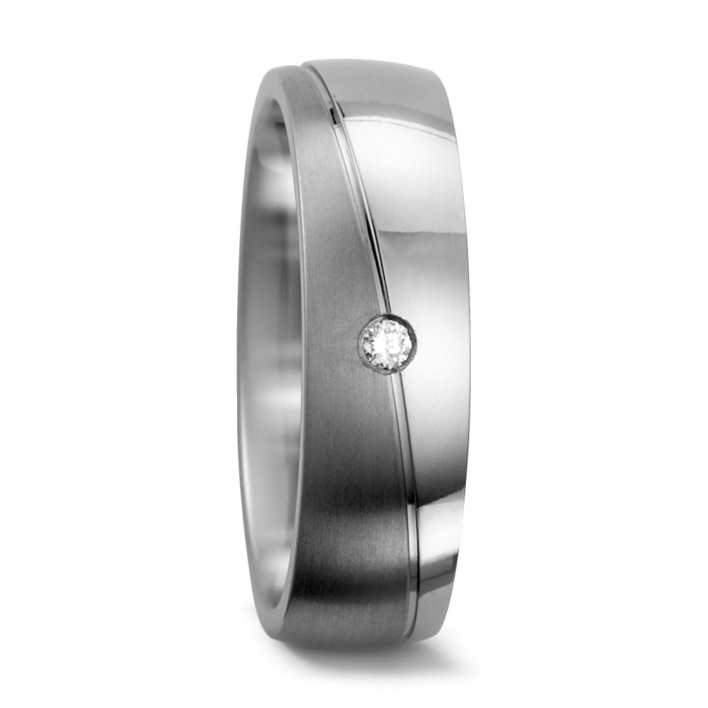 URECH Damen Partnerring Titan Diamant 0.03 ct, w-si von URECH