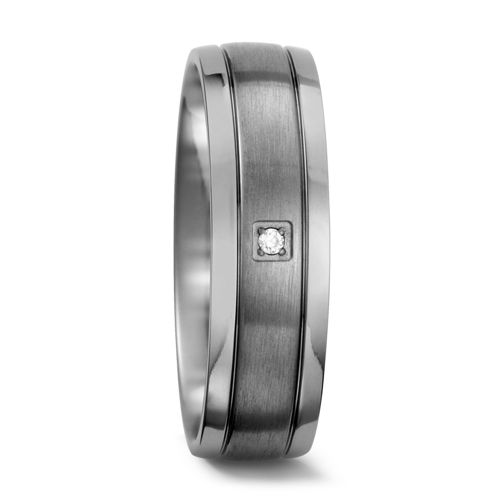 URECH Damen Fingerring Titan Zirkonia weiss von URECH