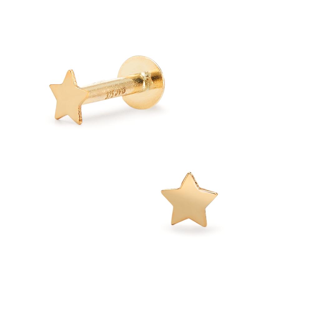 URECH Damen Piercing 375/9 K Gelbgold Stern Ø3.5 mm von URECH