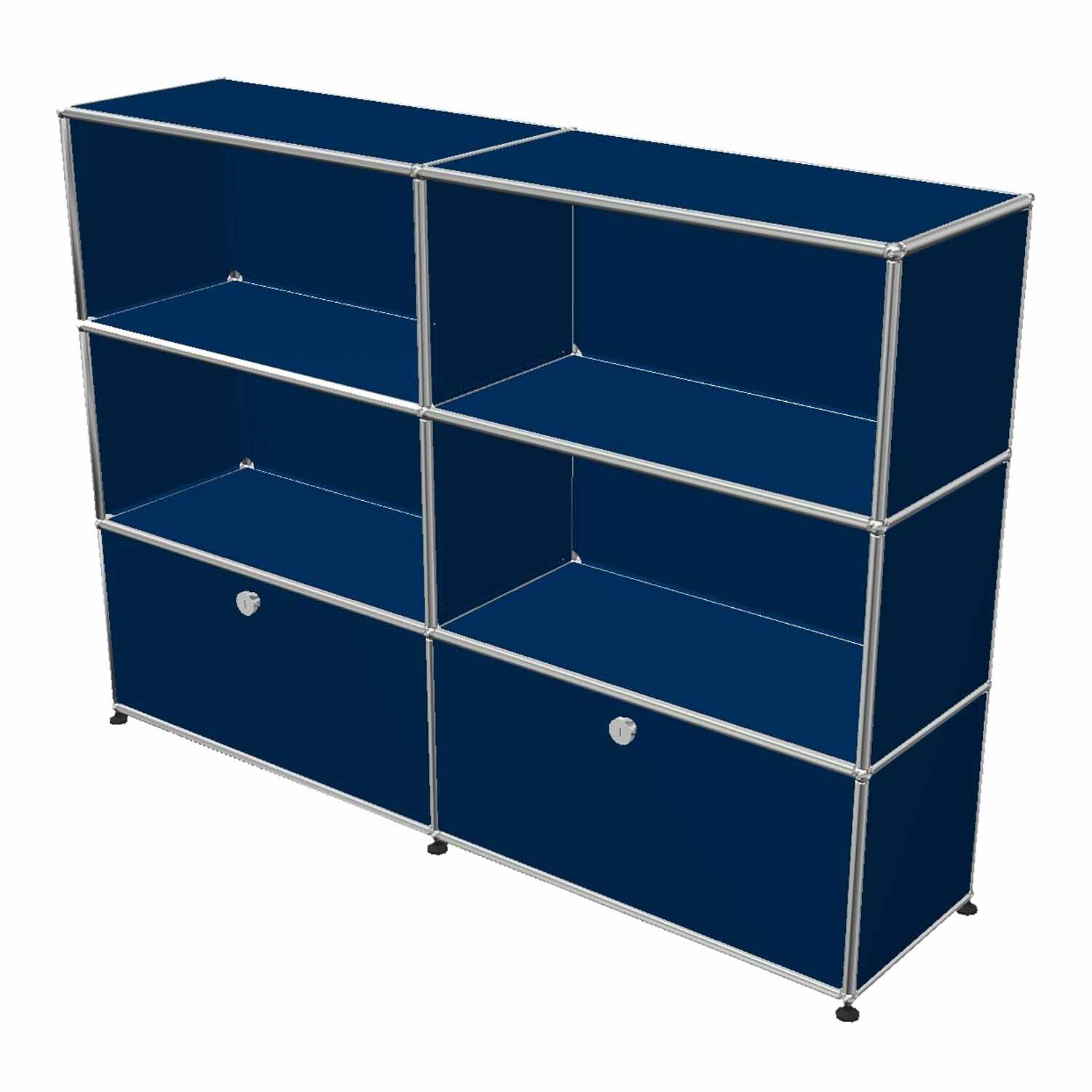 Haller Highboard #OL047, Farbe enzianblau von Usm