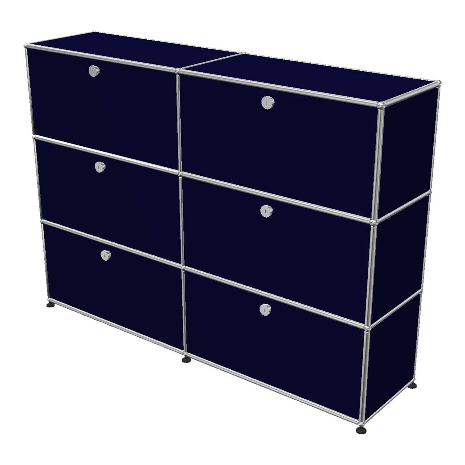 Haller Highboard #OL043, Farbe stahlblau von Usm