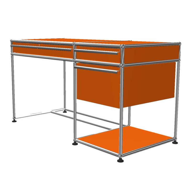 Haller Kinder-Schreibtisch #OL162, Farbe reinorange von Usm