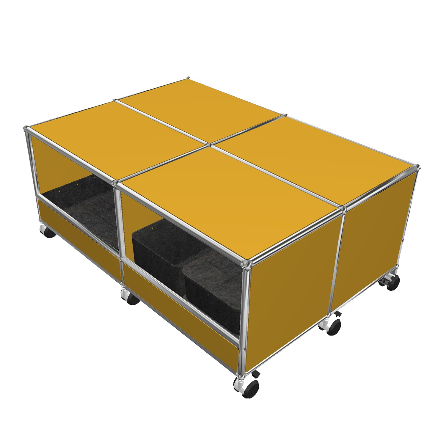 Haller Solutions Kids #03 Rollregal, Farbe goldgelb von Usm