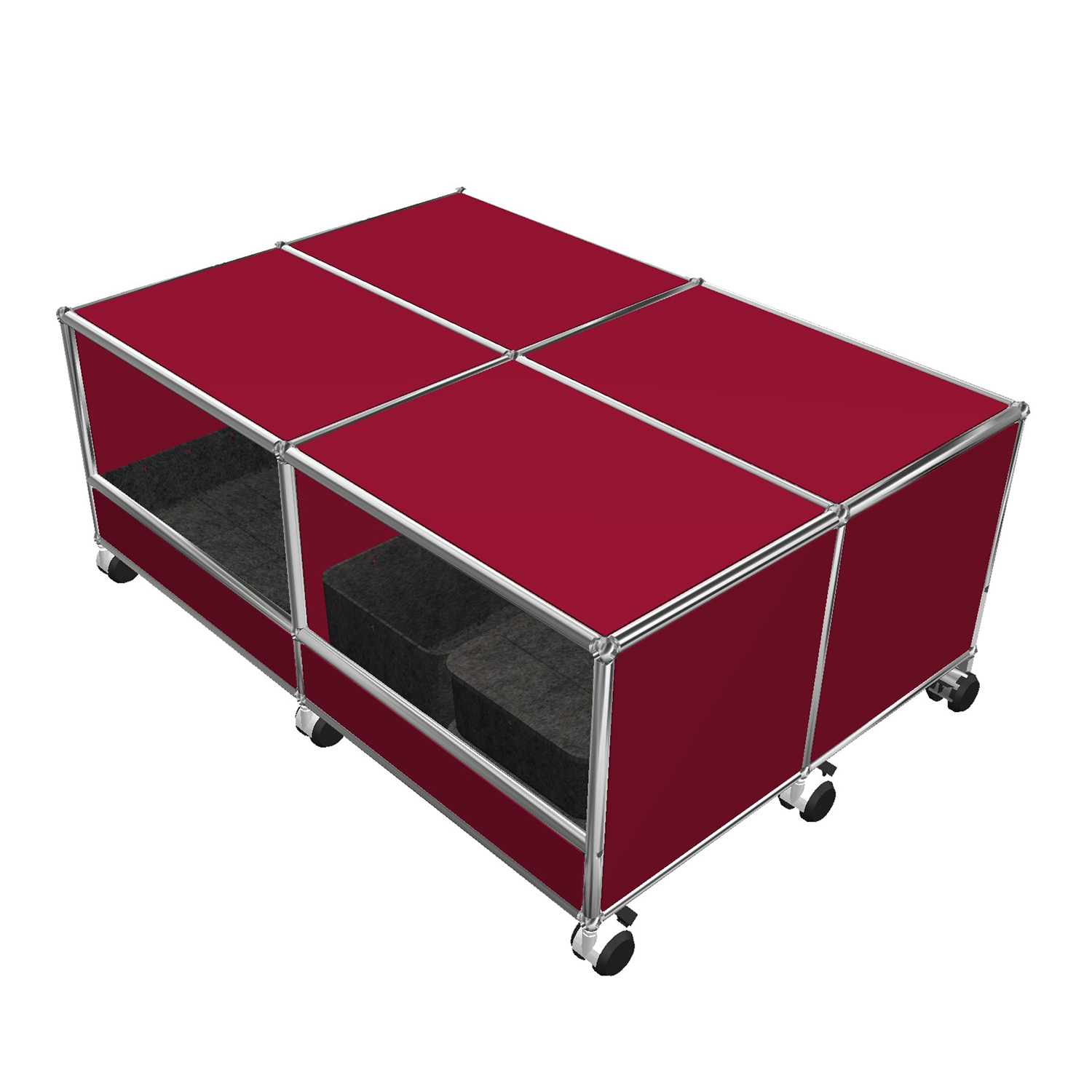 Haller Solutions Kids #03 Rollregal, Farbe rubinrot von Usm