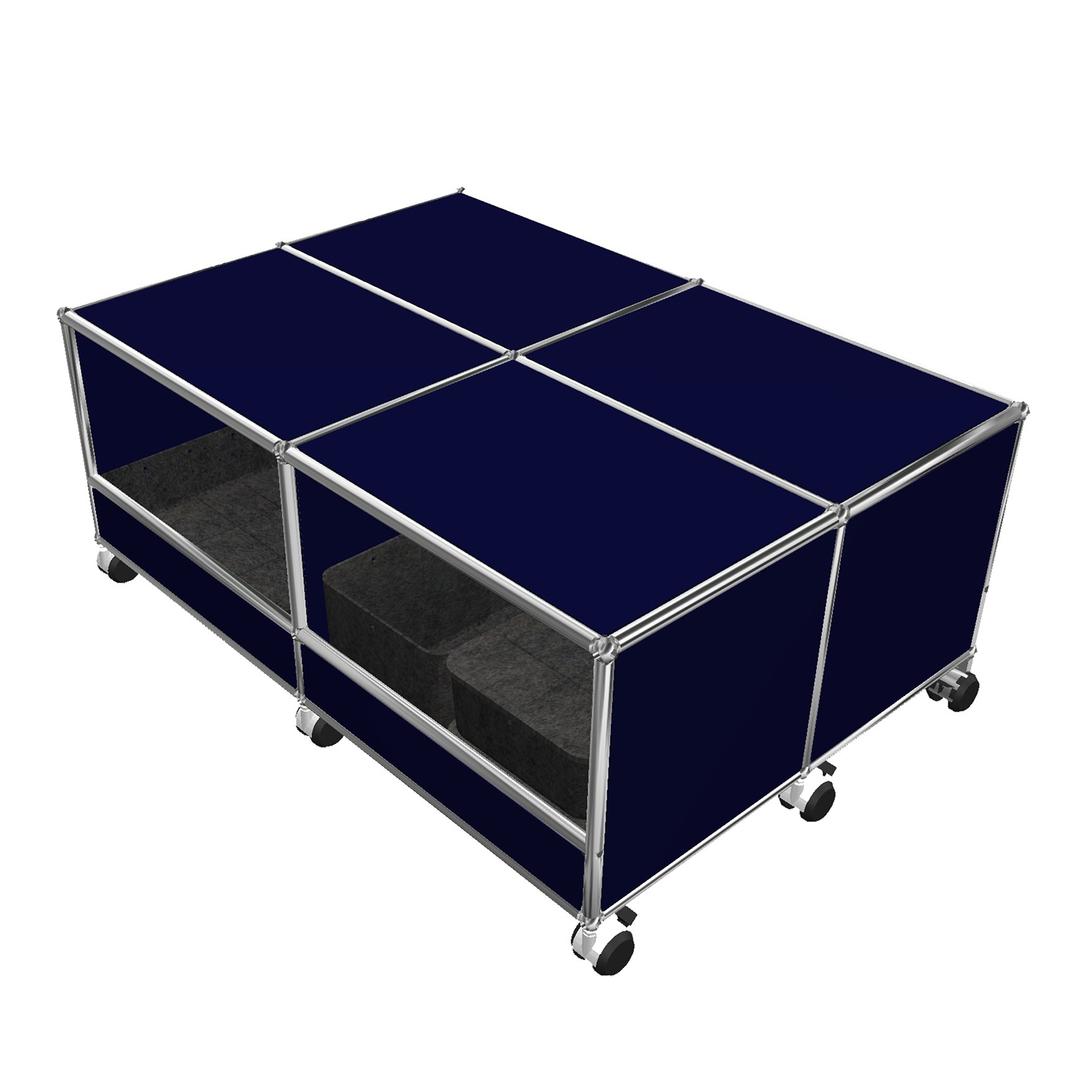 Haller Solutions Kids #03 Rollregal, Farbe stahlblau von Usm