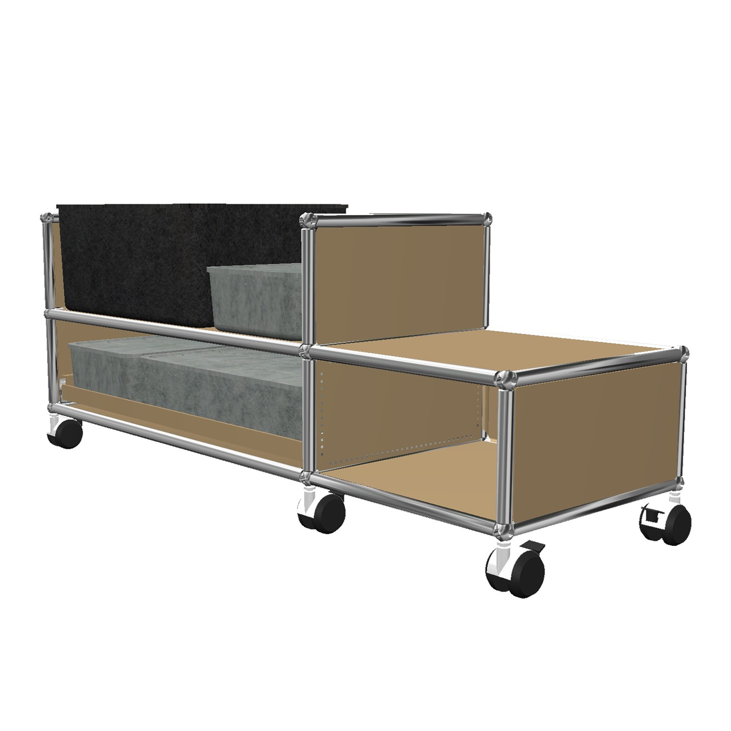 Haller Solutions Kids #04 Rollregal, Farbe beige von Usm