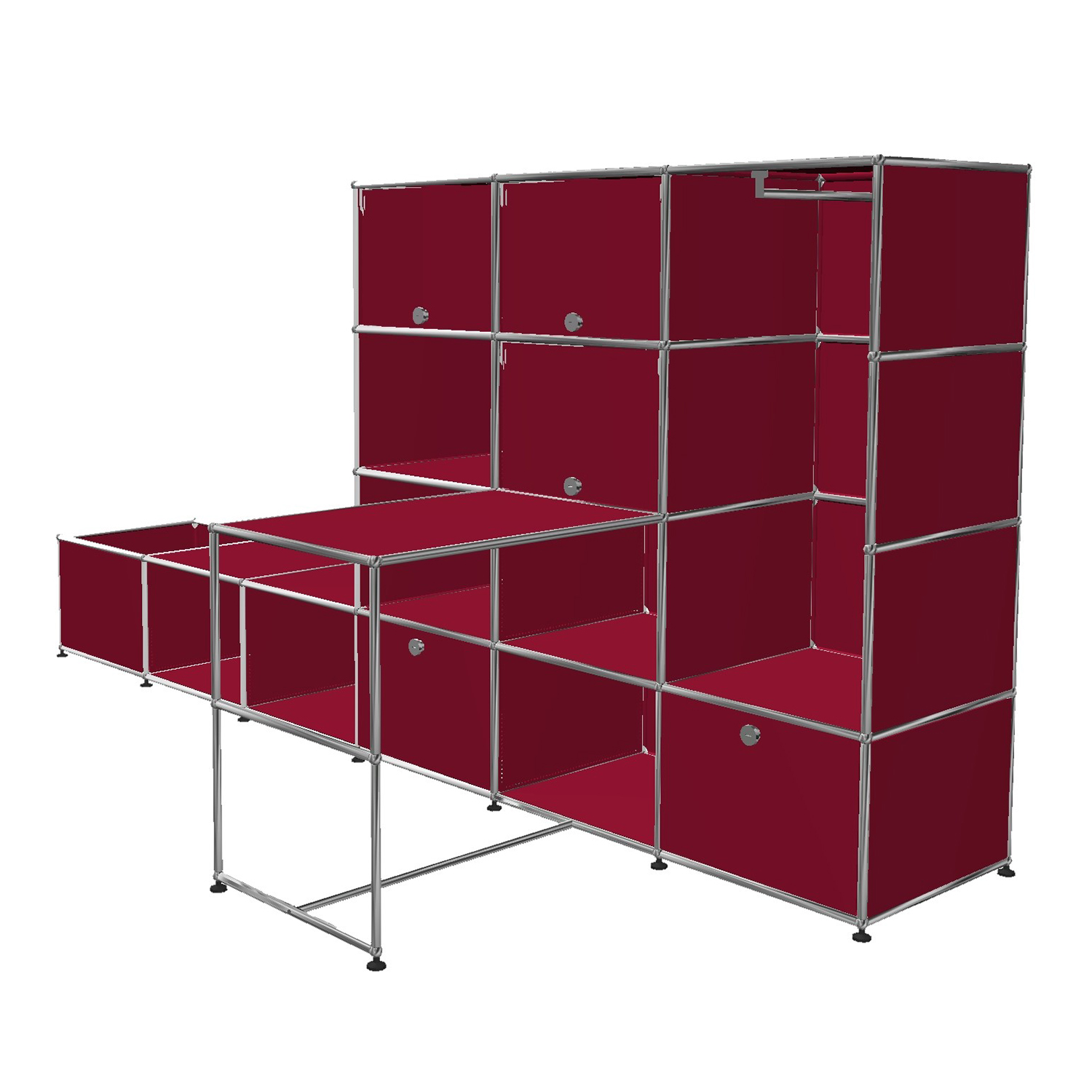 Haller Solutions Kids #16 Regal, Farbe rubinrot von Usm