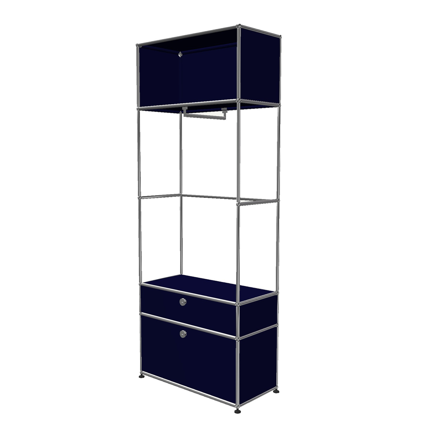 Haller Solutions Wardrobe #02 Garderobe, Farbe stahlblau von Usm