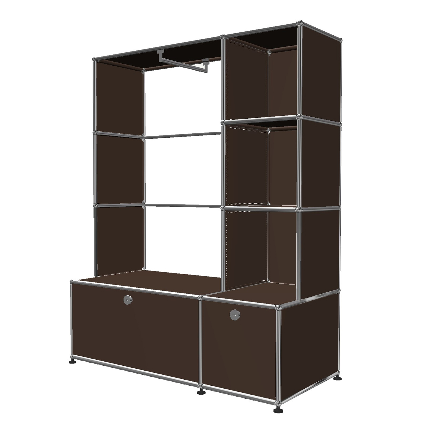 Haller Solutions Wardrobe #04 Garderobe, Farbe braun von Usm