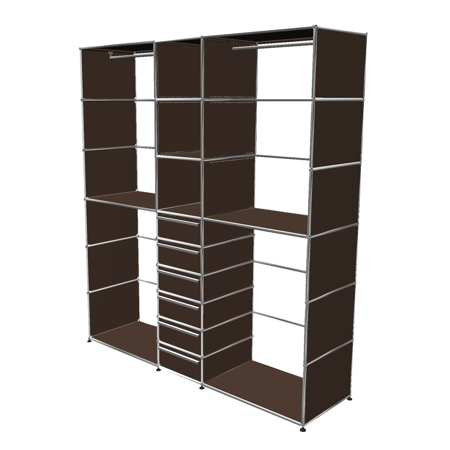 Haller Solutions Wardrobe #12 Garderobe, Farbe braun von Usm