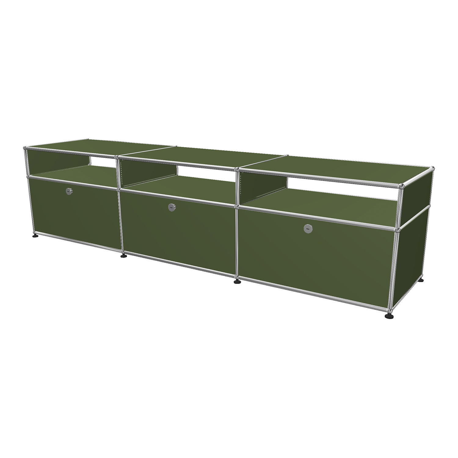 Haller TV/Hi-Fi Sideboard #OL136, Farbe olivgrün von Usm