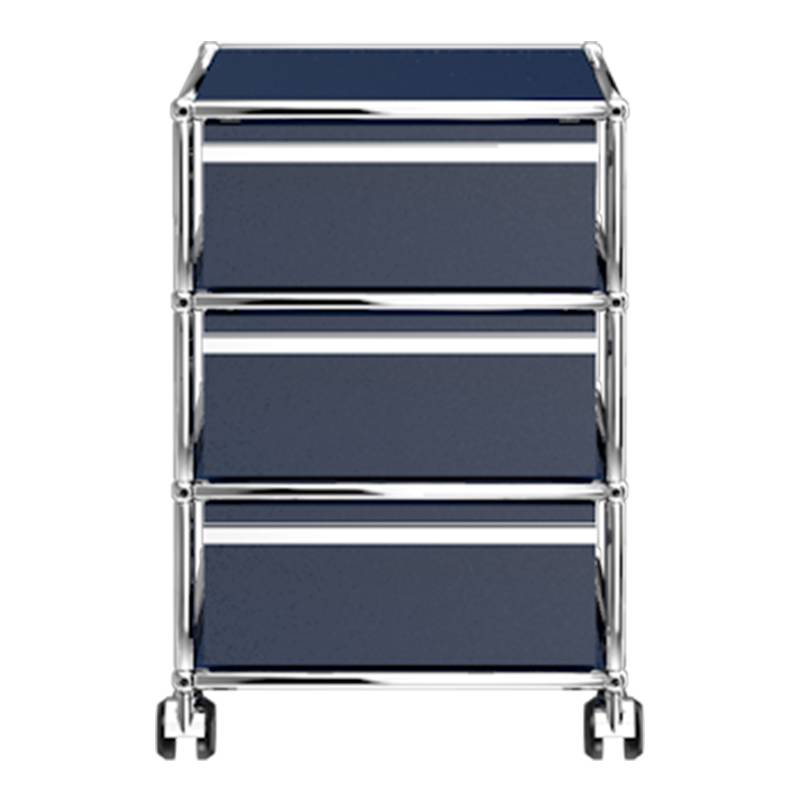 Rollcontainer Haller #M26, Farbe stahlblau von Usm