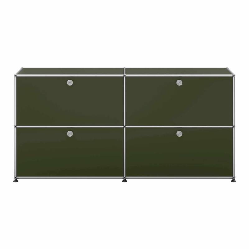 Sideboard Haller #E2, Farbe olivgrün von Usm