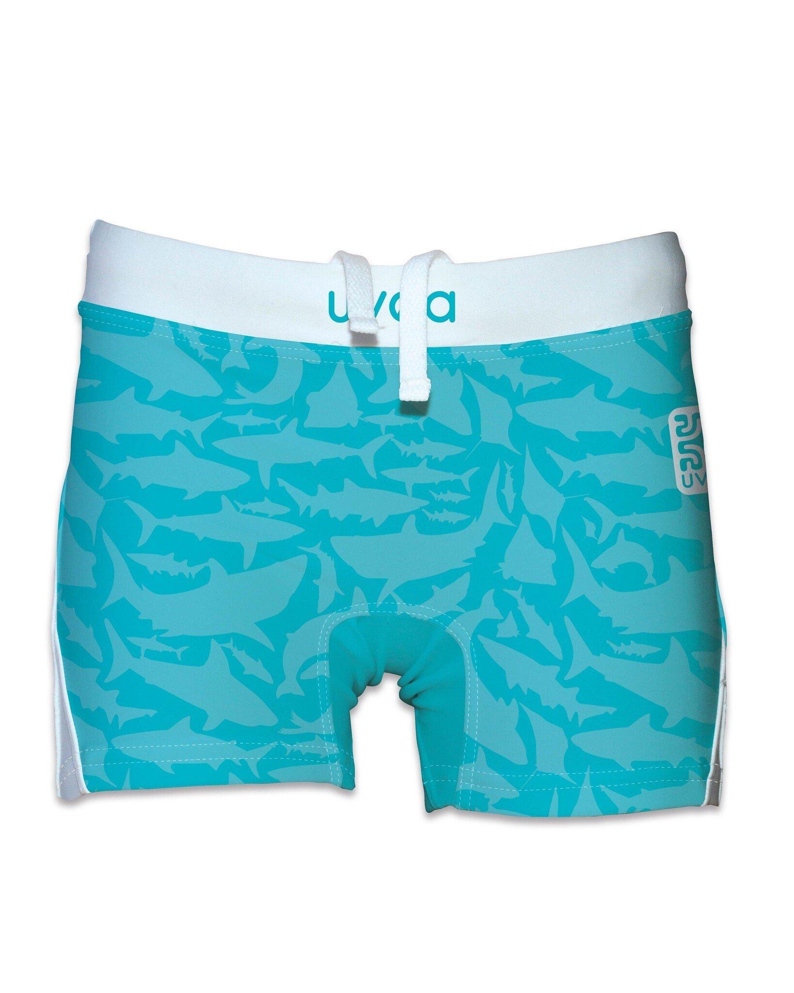 Kinder Upf 50+ Badehose Sydney Blue Unisex Blau 104-110 von Uvea