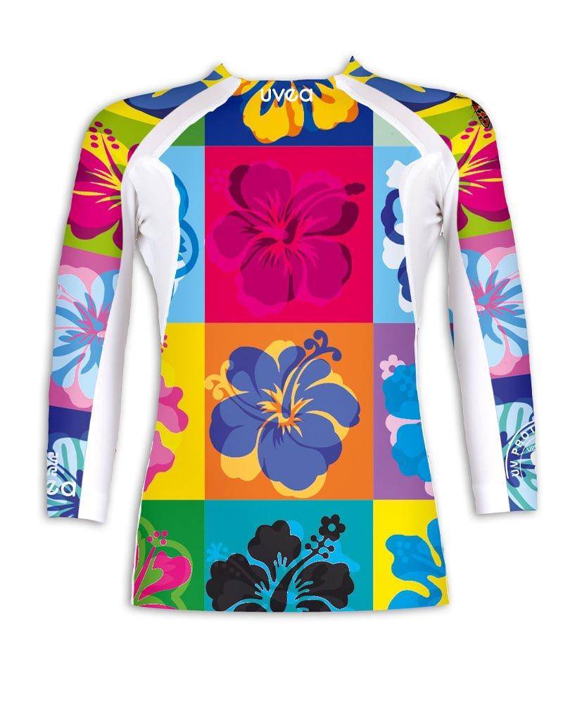 Kinder Upf 80 Badeshirt Indiana Honolulu Unisex Multicolor 116-122 von Uvea