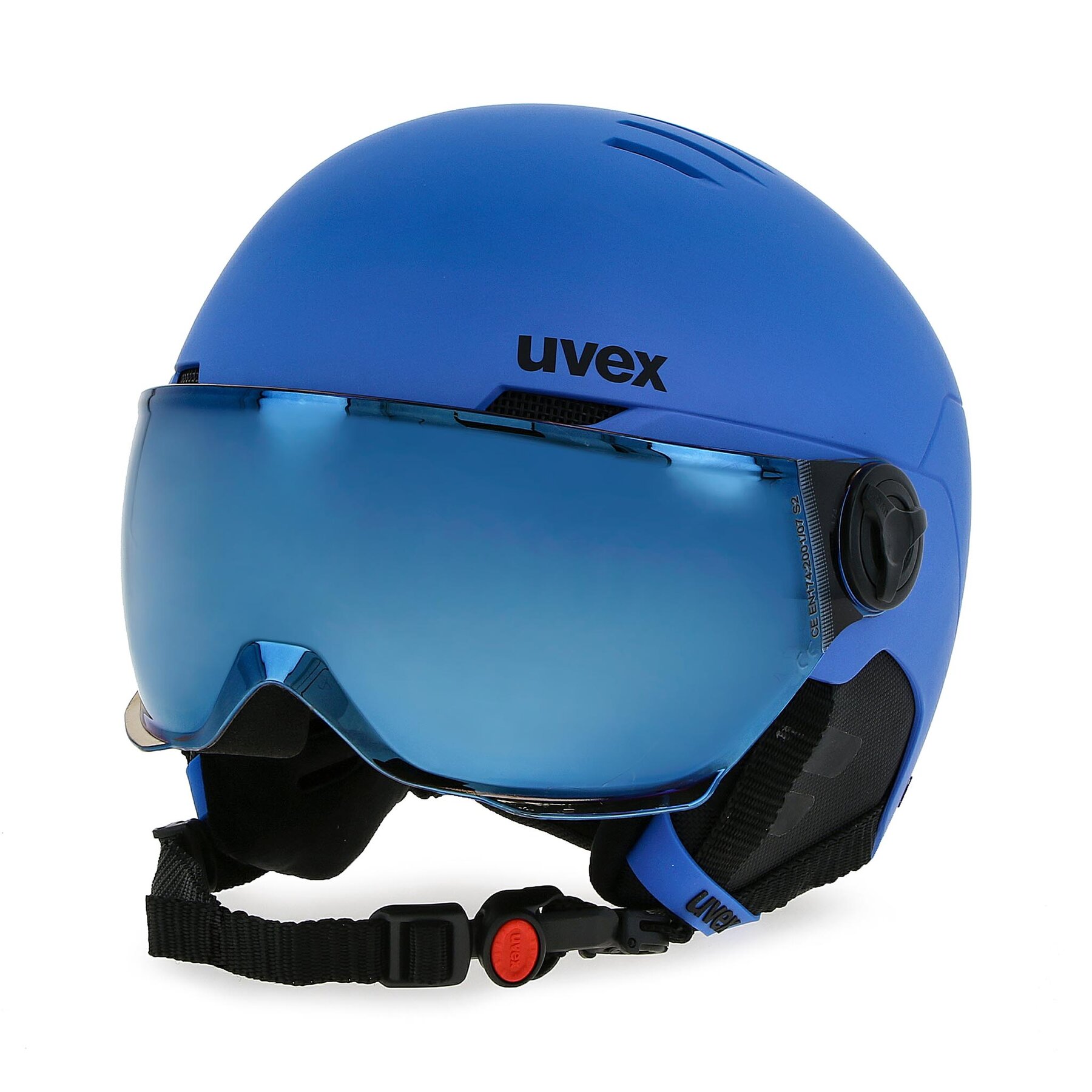 Skihelm Uvex Rocket Jr Visor 56/6/263/20 Blau von Uvex