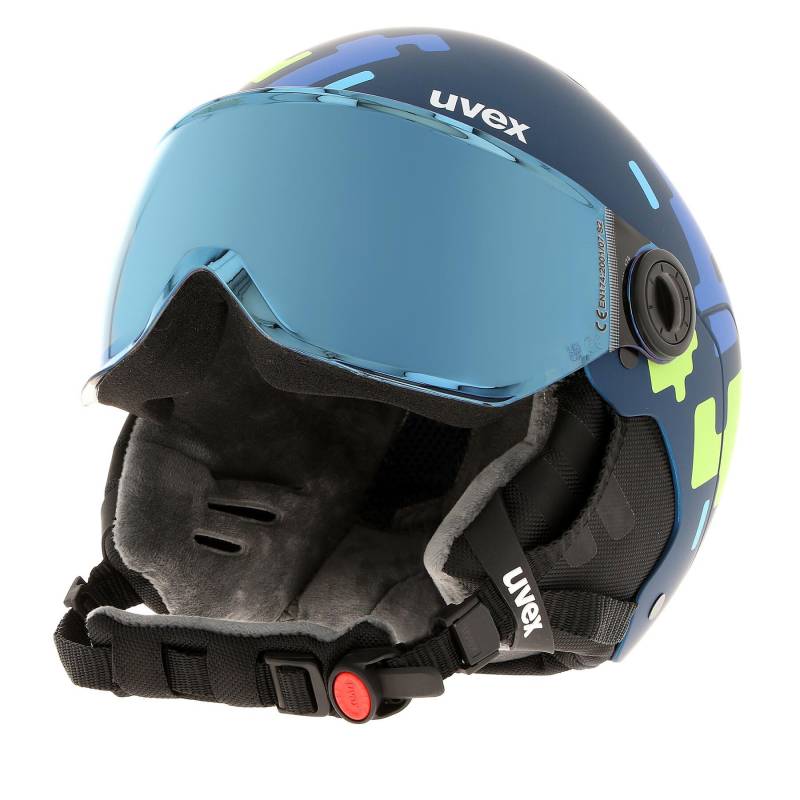 Skihelm Uvex Rocket Jr Visor 5662638003 Dunkelblau von Uvex