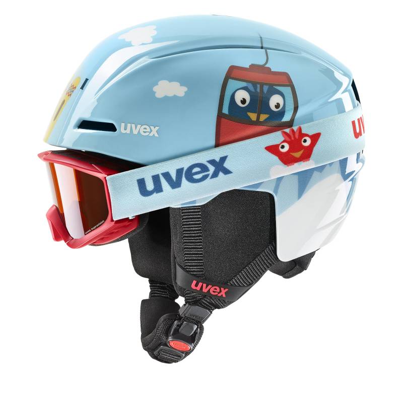 Skihelm Uvex Viti Set 56/S/317/10/01 Blau von Uvex